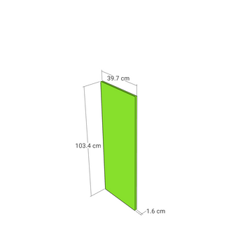 Panel, Straight model, 39x103 cm