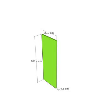 Panel, Straight model, walnut, 39x103 cm