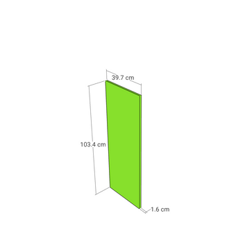 Straight model panel, Straight model, 39x103 cm
