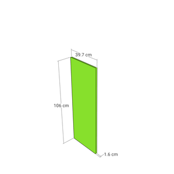 Panel, Straight model, 39x106 cm