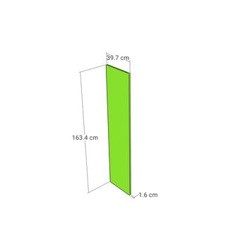 Straight model panel, Straight model, 39x163 cm