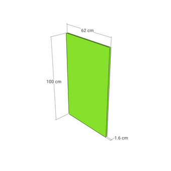 Panel, Straight model, walnut, 62x100 cm