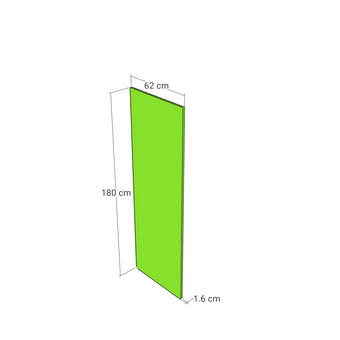 Panel, Straight model, walnut, 62x180 cm