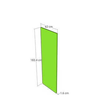 Panel, Straight model, walnut, 62x183 cm