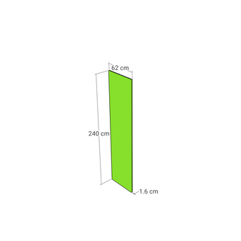 Straight model panel, Straight model, 62x240 cm