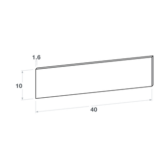 Front sertar, model drept, stejar, 40x10 cm