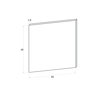 Drawer front, Straight model, 40x40 cm