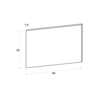 Drawer front, Straight model, 60x40 cm