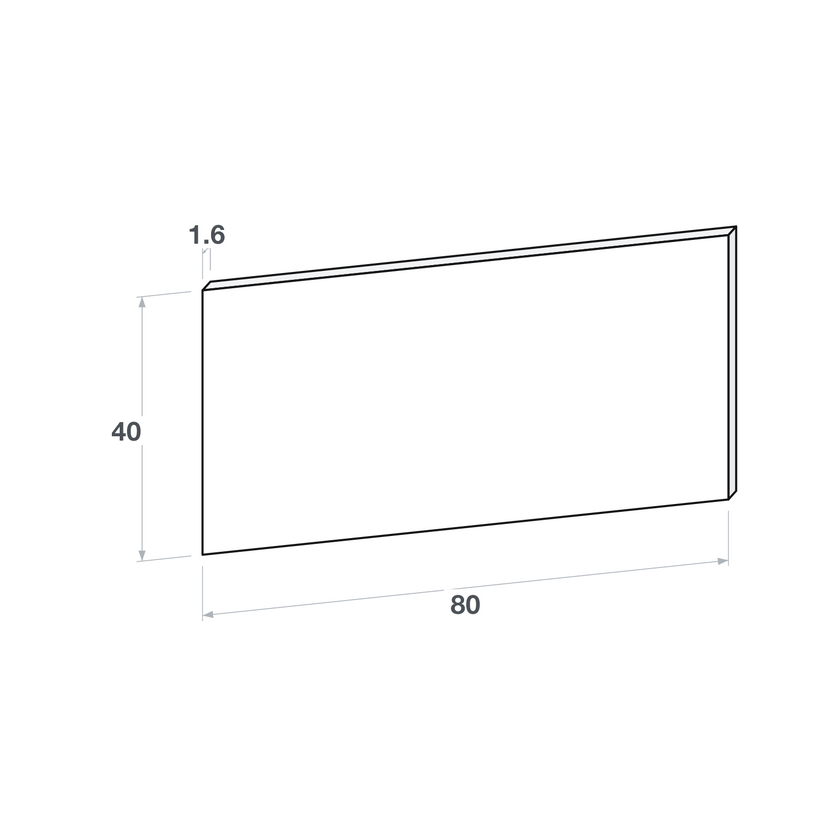 Front sertar, model drept, 80x40 cm