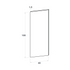 Door front, Straight model, 40x100 cm