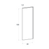 Door front, Straight model, 40x120 cm