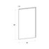 Dishwasher door front, Straight model, honey oak, 45x80 cm
