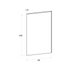Door front, Straight model, 60x100 cm