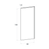 Door front, Straight model, 60x140 cm