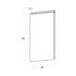 Door front, U-Handle model, 30x60 cm