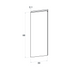Front usa, model maner-U, 30x80 cm