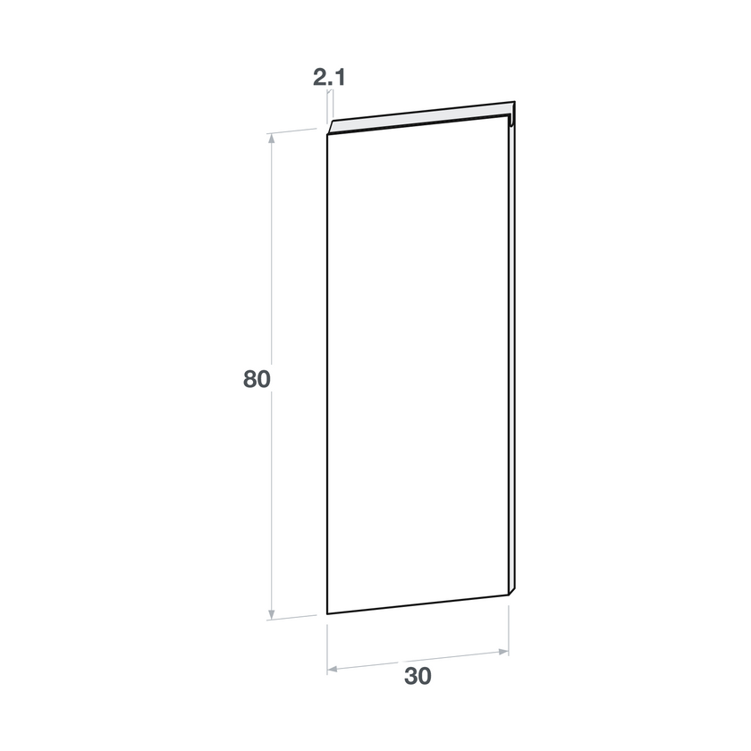 Front usa, model maner-U, 30x80 cm