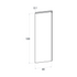 Door front, U-Handle model, 40x120 cm