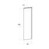 Front usa, model maner-U, 40x160 cm