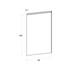 Door front, U-Handle model, honey oak, 60x100 cm