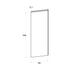 Door front, U-Handle model, honey oak, 60x160 cm