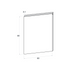 Door front, U-Handle model, 60x80 cm