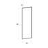 Corner door front, Narrow Frame model, 25x80 cm