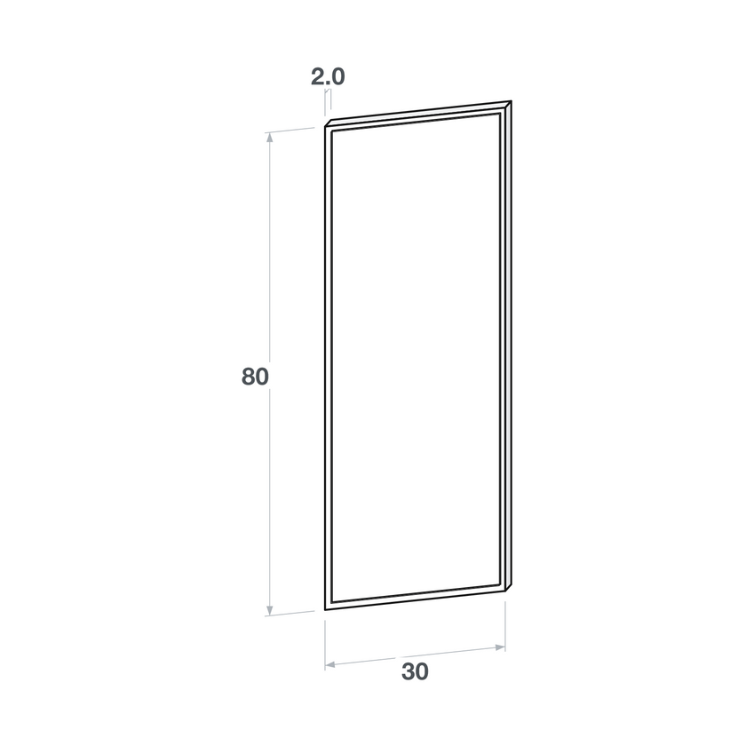 Door front, Narrow Frame model, 30x80 cm