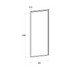 Door front, Narrow Frame model, 40x100 cm