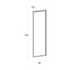 Door front, Narrow Frame model, 40x140 cm