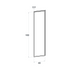 Door front, Narrow Frame model, 40x160 cm