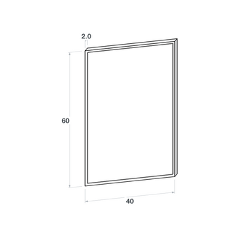 Door front, Narrow Frame model, 40x60 cm