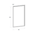 Dishwasher door front, Narrow Frame model, walnut, 45x80 cm
