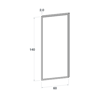 Door front, Narrow Frame model, 60x140 cm