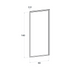 Door front, Narrow Frame model, 60x140 cm