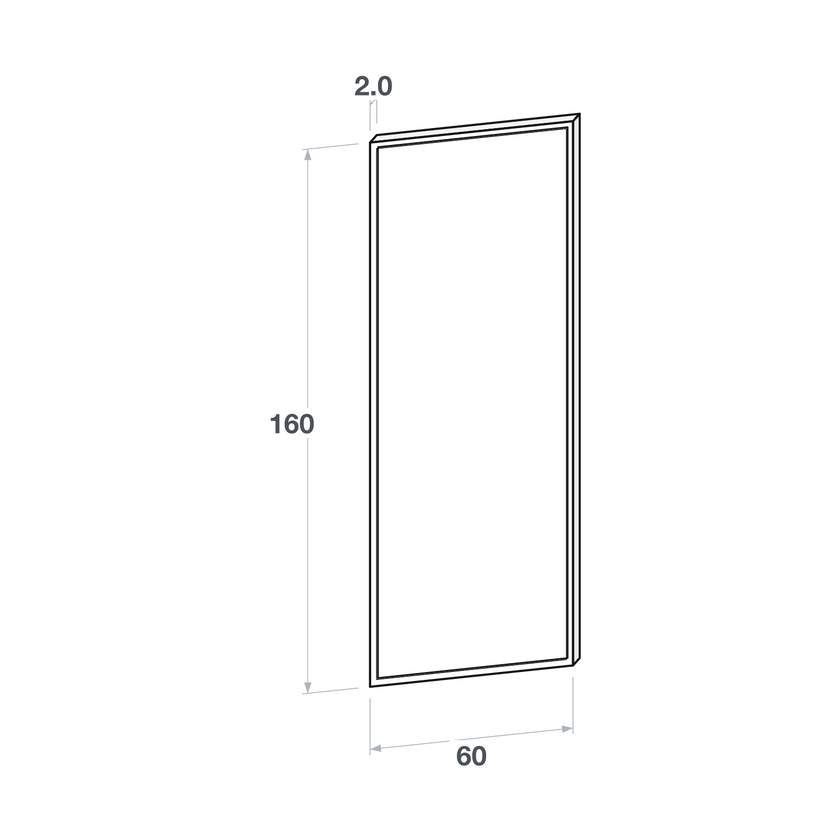 Door front, Narrow Frame model, honey oak, 60x160 cm