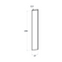 Front usa dreapta, model rama ingusta, 37x236 cm