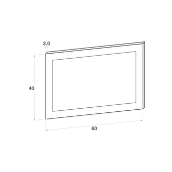 Drawer front, Wide Frame model, 60x40 cm