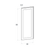 Door front, Wide Frame model, oak, 30x80 cm
