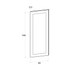 Door front, Wide Frame model, oak, 40x100 cm