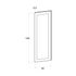 Door front, Wide Frame model, oak, 40x120 cm