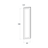 Door front, Wide Frame model, oak, 40x180 cm