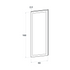 Door front, Wide Frame model, honey oak, 60x160 cm