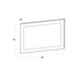 Door front, Wide Frame model, 60x40 cm