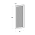 Door front, Rattan Frame model, honey oak, 60x160 cm