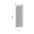 Door front, Rattan Frame model, honey oak, 60x180 cm