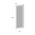 Door front, Fabric Frame model, honey oak, 60x180 cm