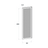 Door front, Fabric Frame model, honey oak, 60x200 cm