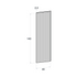 Door front, Fluted model, 40x140 cm