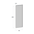 Door front, Fluted model, 60x200 cm